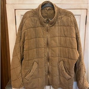 Free People Dolman Quilted Jacket Toasted Coconut Size Large